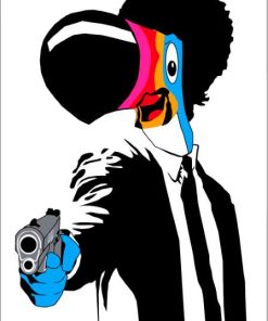 Afro Toucan Sam With Gun Diamond Painting