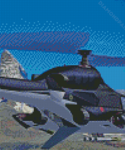 Airwolf Aircraft Diamond Painting