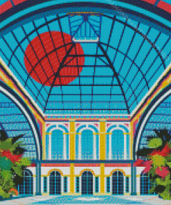 Alexandra Palace London Travel Poster Diamond Painting