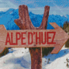 Alpe Dhuez Ski Resort Diamond Painting