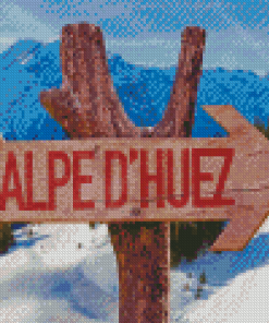 Alpe Dhuez Ski Resort Diamond Painting