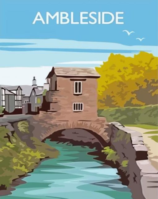 Ambleside The Lake District Poster Diamond Painting