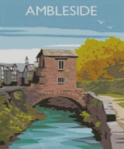 Ambleside The Lake District Poster Diamond Painting