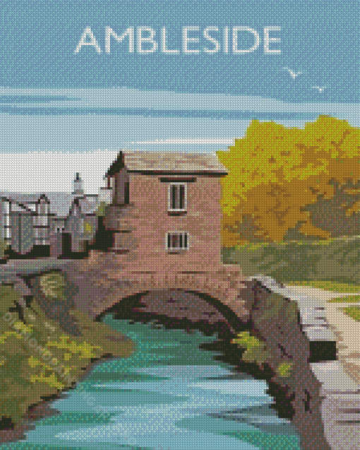 Ambleside The Lake District Poster Diamond Painting