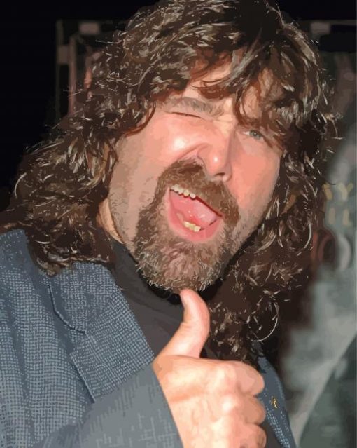 American Actor Mick Foley Diamond Painting