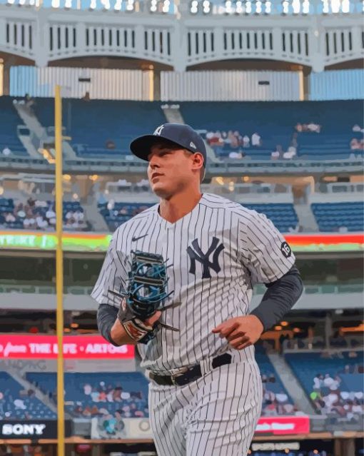 Anthony Rizzo At The Yankees Stadium Diamond Painting