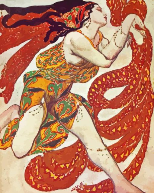 Bacchante By Leon Bakst Diamond Painting