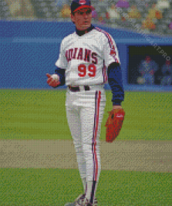 Baseball Player Ricky Vaughn Diamond Painting