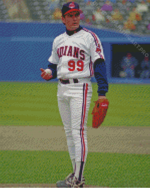 Baseball Player Ricky Vaughn Diamond Painting