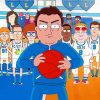 Basketball Team Cartoon Diamond Painting