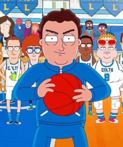 Basketball Team Cartoon Diamond Painting