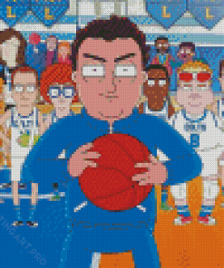 Basketball Team Cartoon Diamond Painting