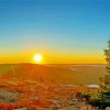 Beautiful Sunset In Cadillac Mountain Diamond Painting