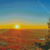 Beautiful Sunset In Cadillac Mountain Diamond Painting