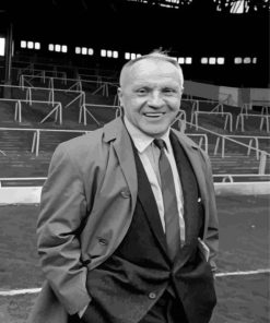 Black And White Bill Shankly Diamond Painting