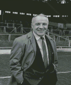 Black And White Bill Shankly Diamond Painting