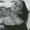 Black And White Megan Fox Diamond Painting