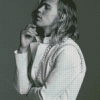 Black And White Austin Butler With Long Hair Diamond Painting