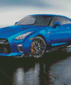 Blue Nissan GTR35 Diamond Painting