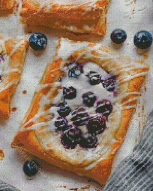 Blueberry Danish Diamond Painting