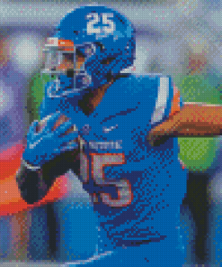 Boise State Player Diamond Painting