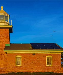 Brick Lighthouse Point Diamond Painting