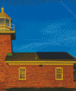 Brick Lighthouse Point Diamond Painting