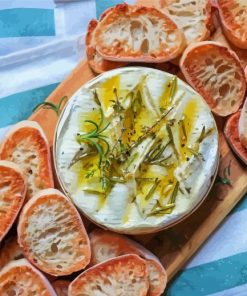 Camembert With Olive Oil Diamond Painting