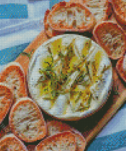 Camembert With Olive Oil Diamond Painting