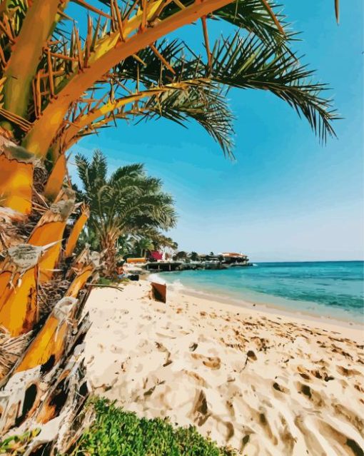 Cape Verde Beach Diamond Painting