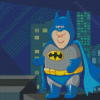 Cartoon Fat Batman Diamond Painting