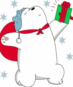 Christmas Ice Bear Diamond Painting