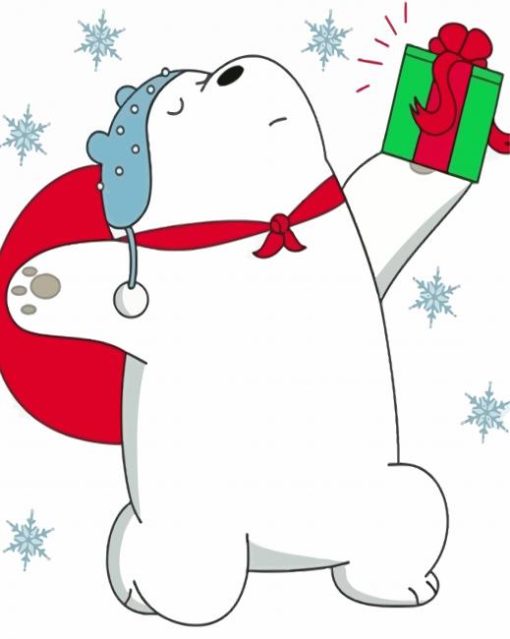 Christmas Ice Bear Diamond Painting