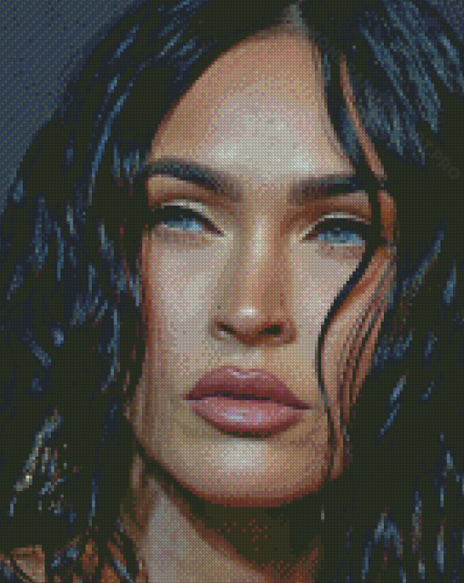 Close Up Megan Fox Diamond Painting