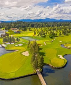 Coeur Dalene Golf Resort In Idaho Diamond Painting