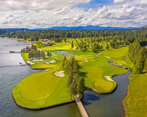 Coeur Dalene Golf Resort In Idaho Diamond Painting