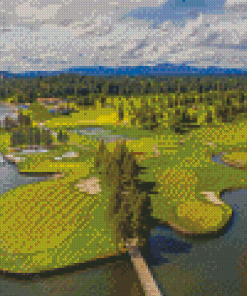 Coeur Dalene Golf Resort In Idaho Diamond Painting