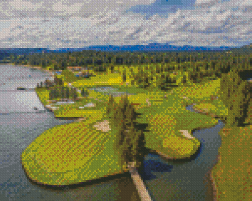 Coeur Dalene Golf Resort In Idaho Diamond Painting