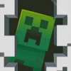 Creeper Minecraft Video Game Diamond Painting