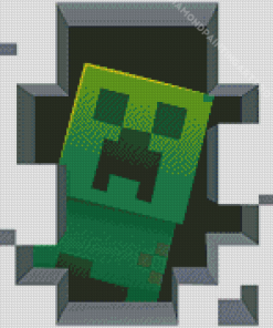 Creeper Minecraft Video Game Diamond Painting