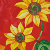 Cubist Sunflowers Art Diamond Painting