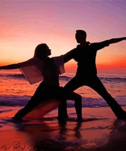 Dancing Couple In The Beach Diamond Painting