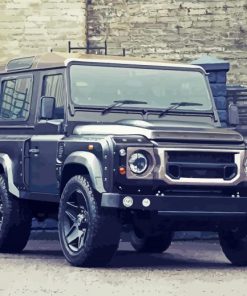 Dark Silver Land Rover Defender Diamond Painting