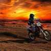 Dirt Biker Sunset Time Diamond Painting