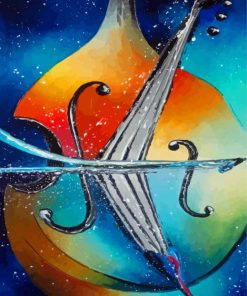 Double Bass Abstract Diamond Painting