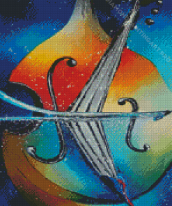 Double Bass Abstract Diamond Painting