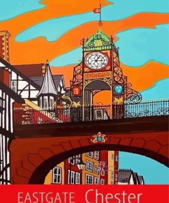 Eastgate Clock Chester Poster Diamond Painting