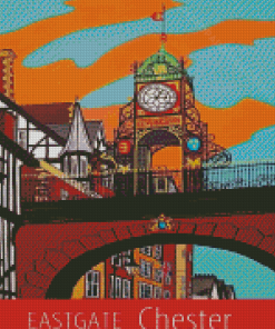 Eastgate Clock Chester Poster Diamond Painting