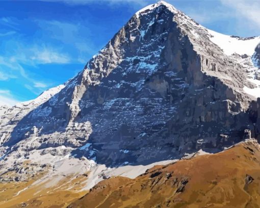 Eiger Switzerland Landscape Diamond Painting