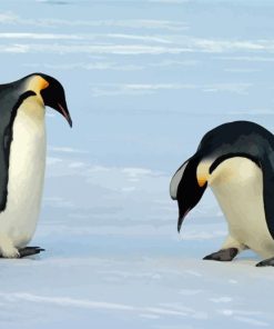 Emperor Penguin Playing Diamond Painting